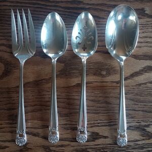 Elegant Vintage Silver Plated Serving  Set